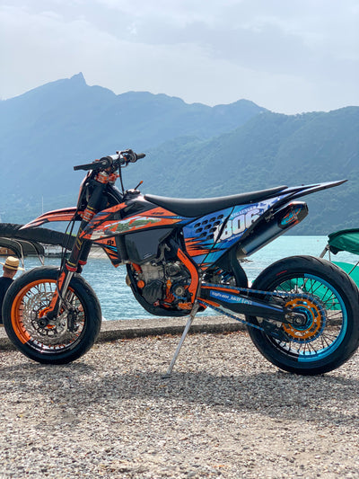 KIT COMPLET SUPERMOTARD BICOLORE - Falco